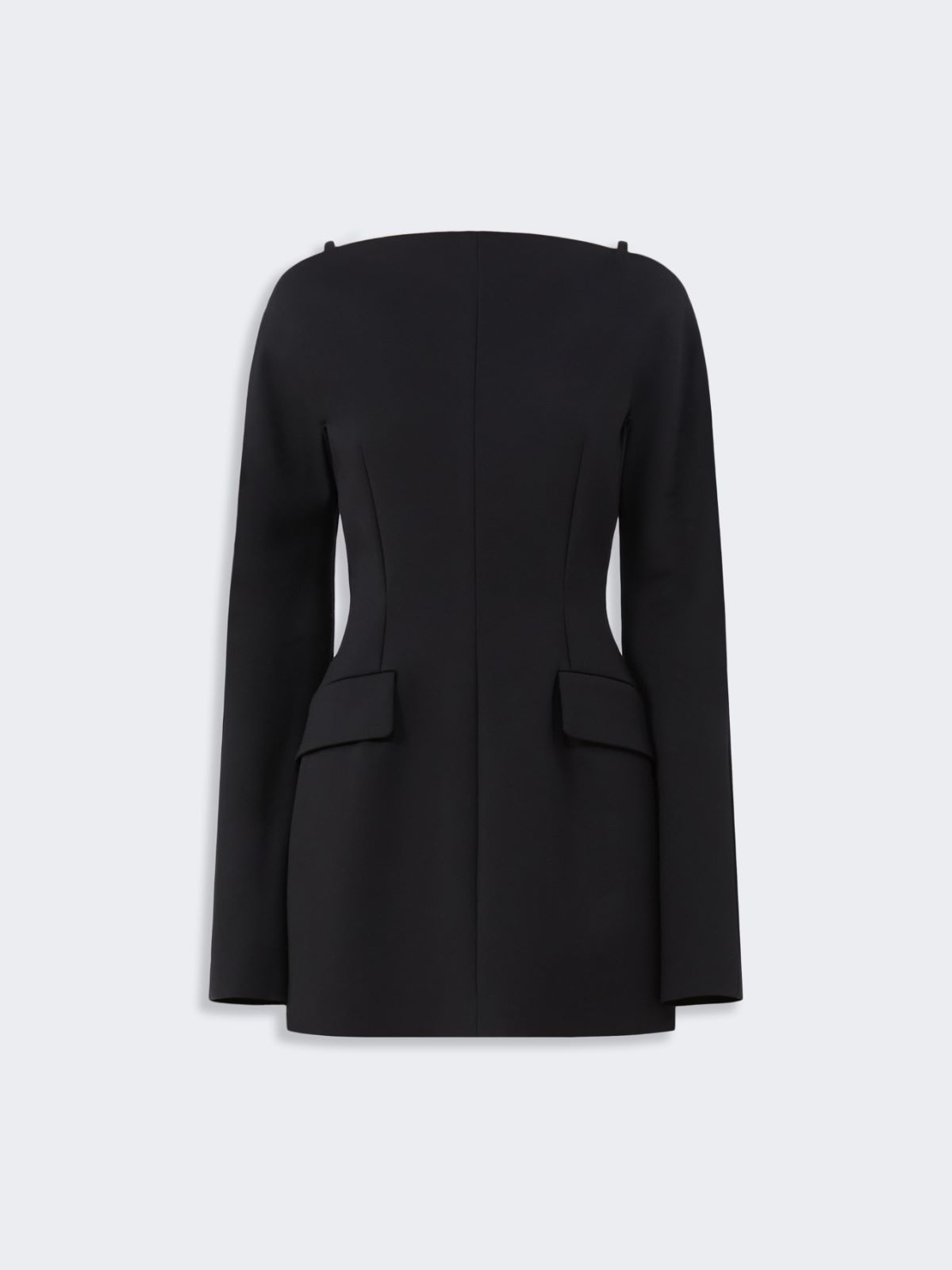 Short contoured cady dress - BLACK - Max Mara - 9