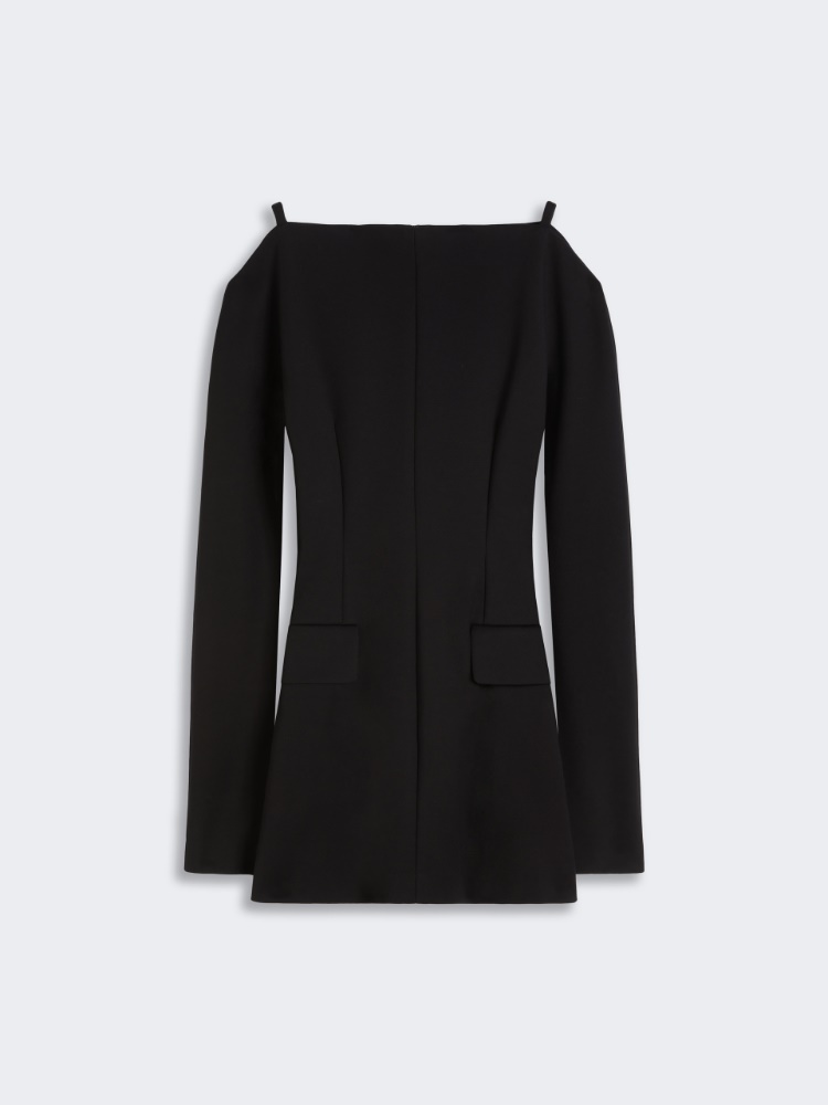 Short contoured cady dress - BLACK - Max Mara