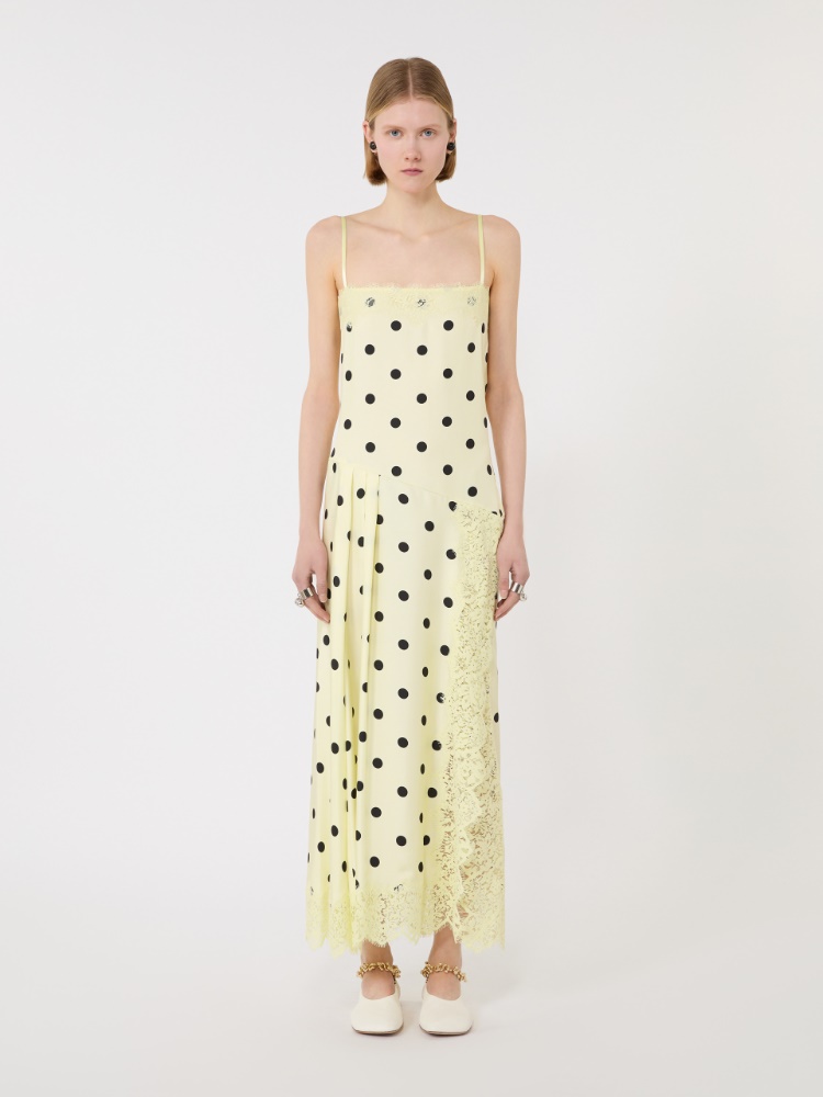Lace-detail long dress - LEMON - Max Mara - 2