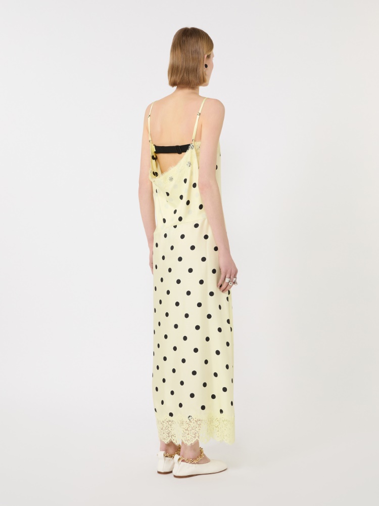 Lace-detail long dress - LEMON - Max Mara - 3