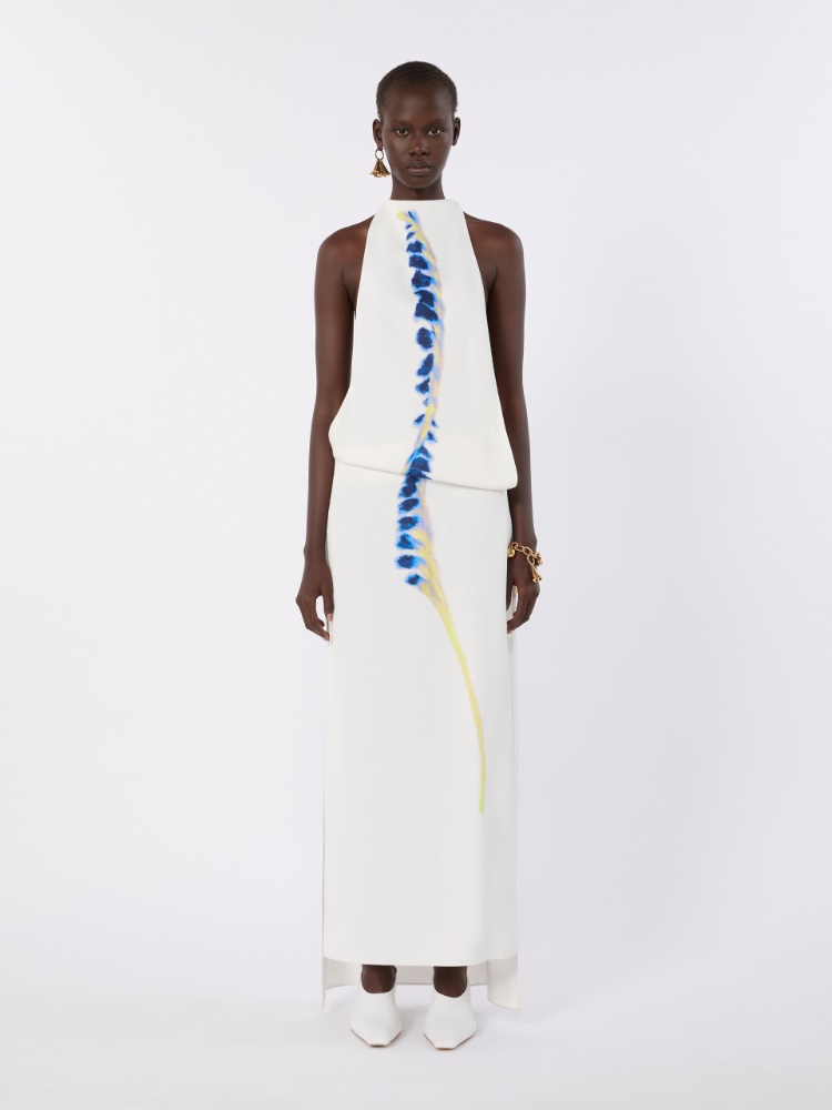 Langes Kleid aus Viskose - WEISS - Max Mara - 2