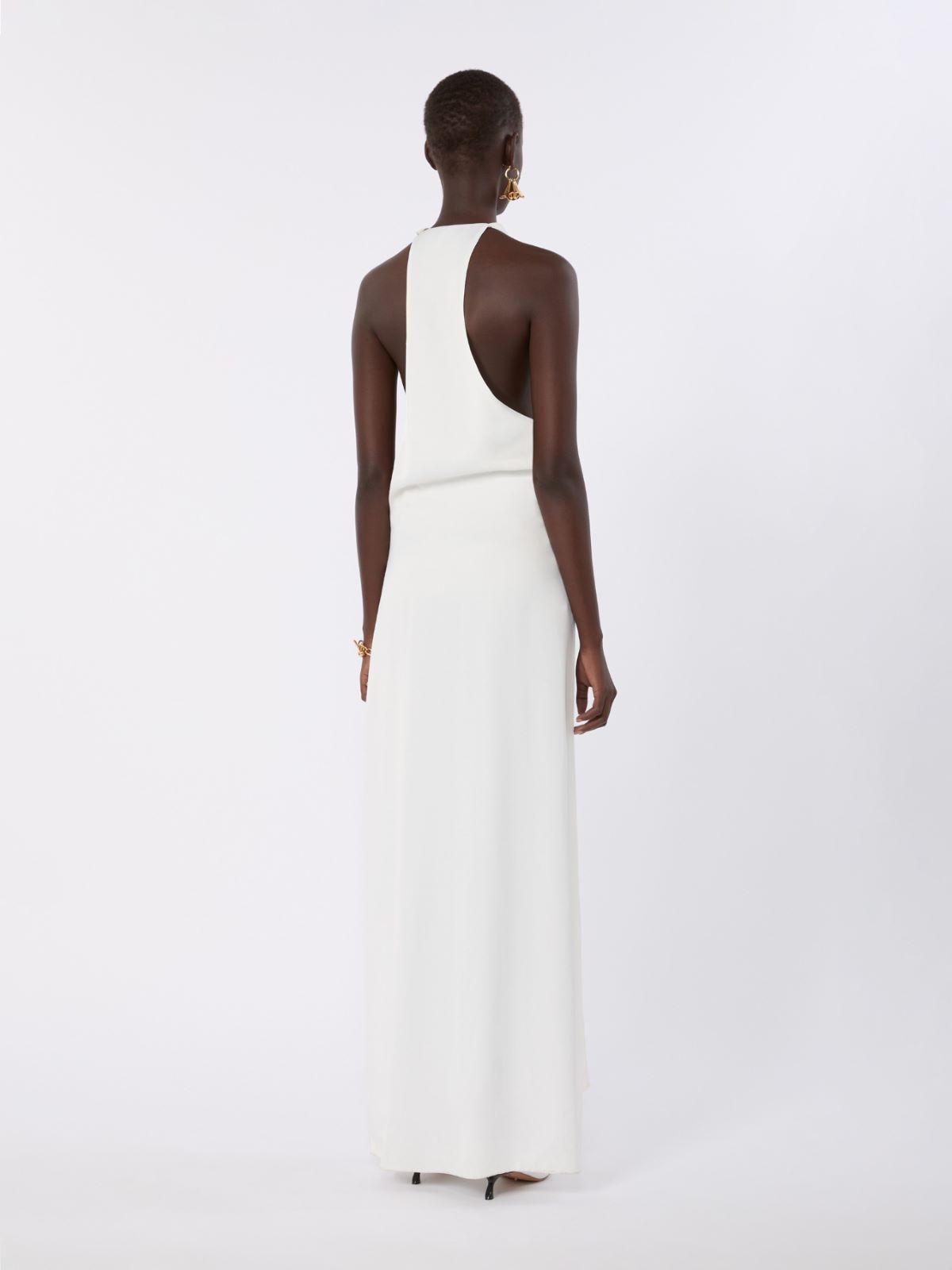 Langes Kleid aus Viskose - WEISS - Max Mara - 3