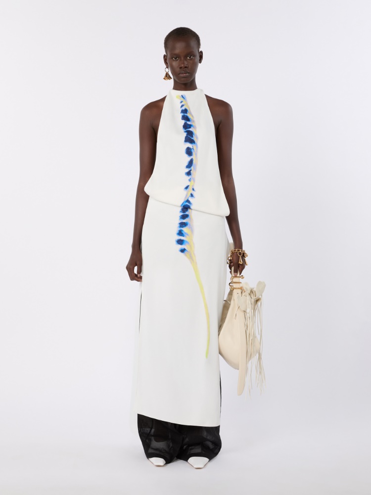 Langes Kleid aus Viskose - WEISS - Max Mara - 1