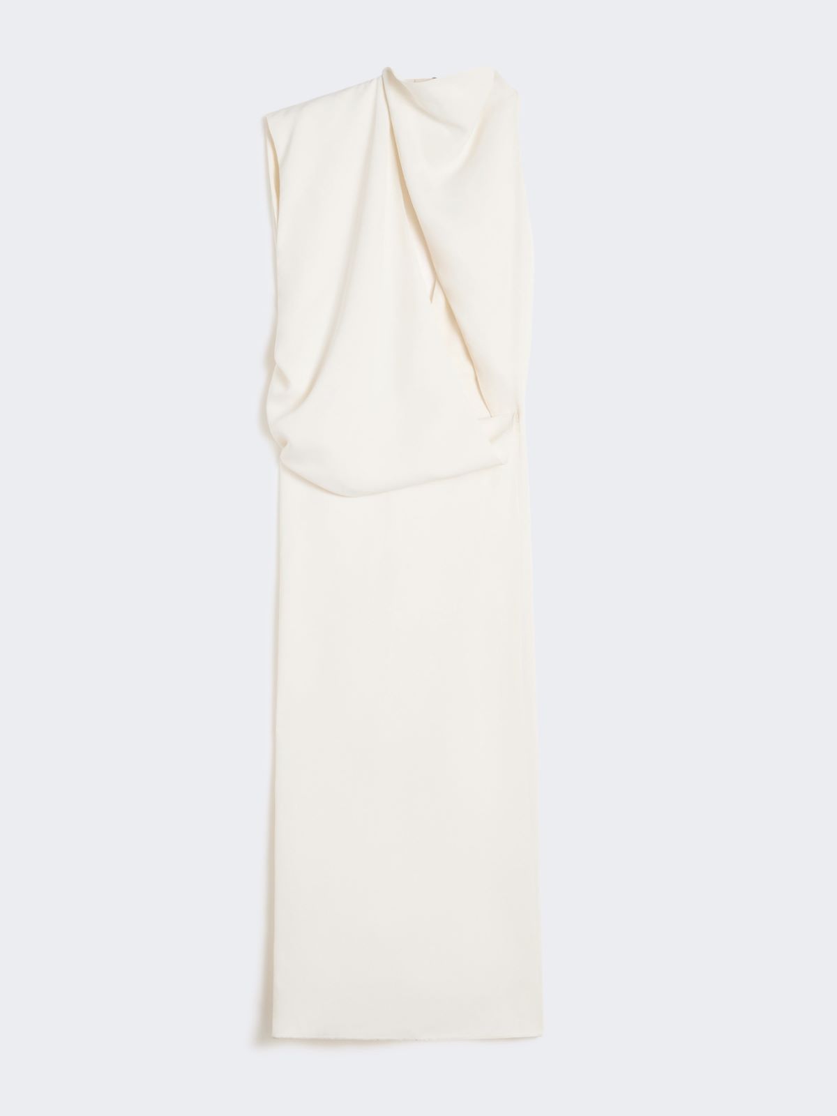 Asymmetrical viscose dress - ECRU - Max Mara - 5