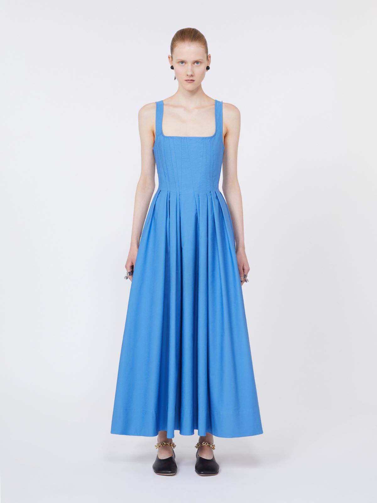 Long sleeveless pure cotton dress - AVIO - Max Mara - 2