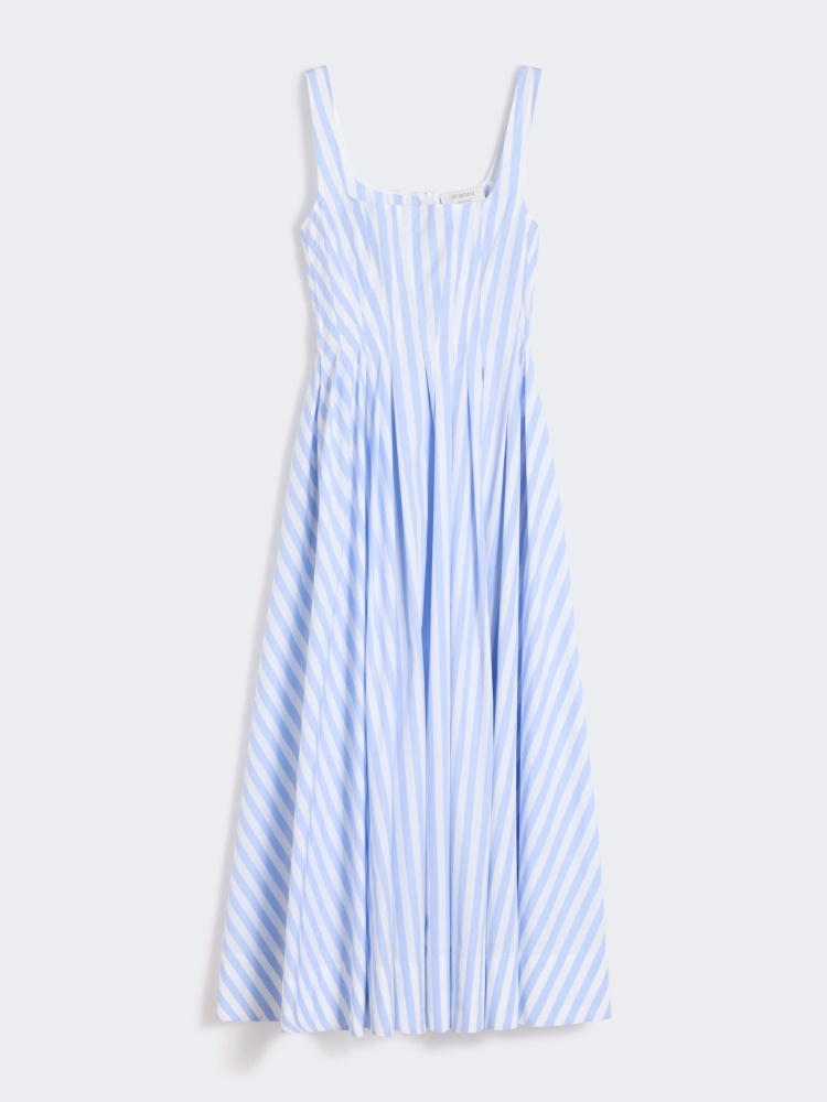 Long cotton poplin dress - LIGHT BLUE - Max Mara