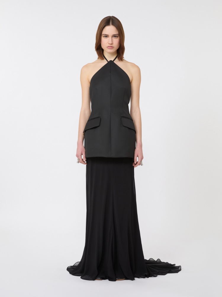 Sukienka z dwuwarstwowej tkaniny