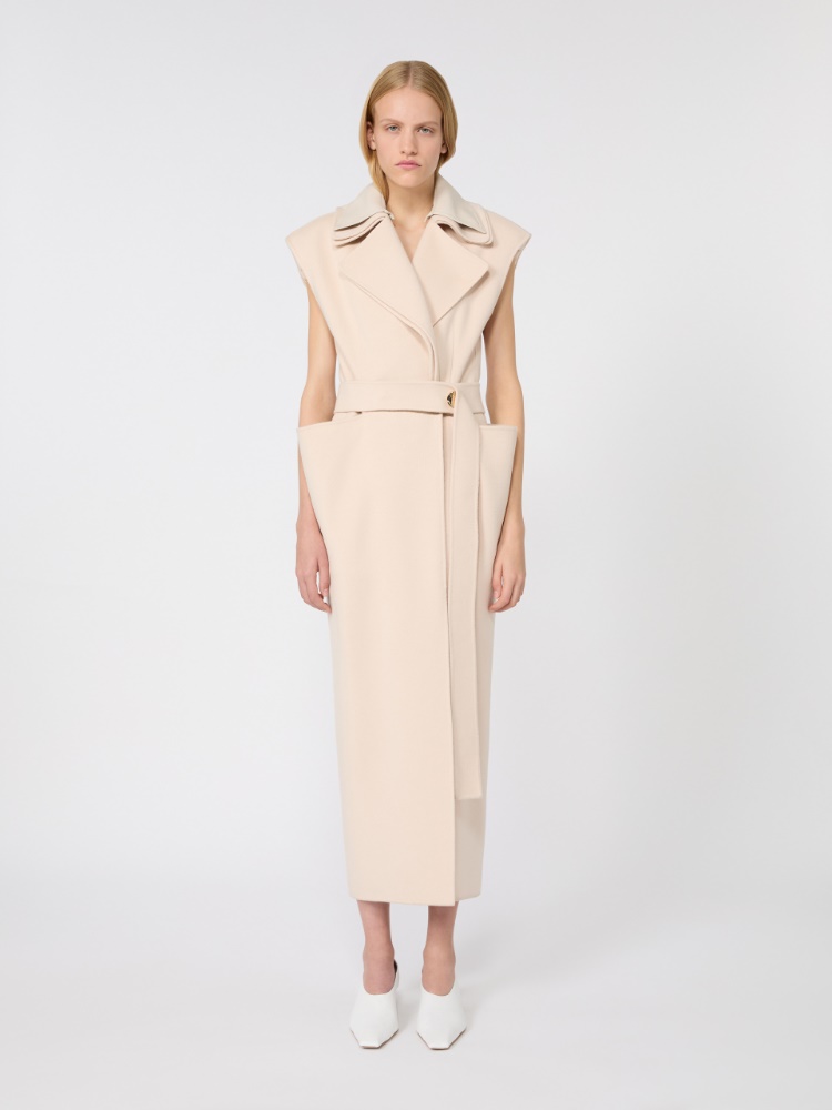 Sleeveless pure double wool coat - POWDER - Max Mara - 2
