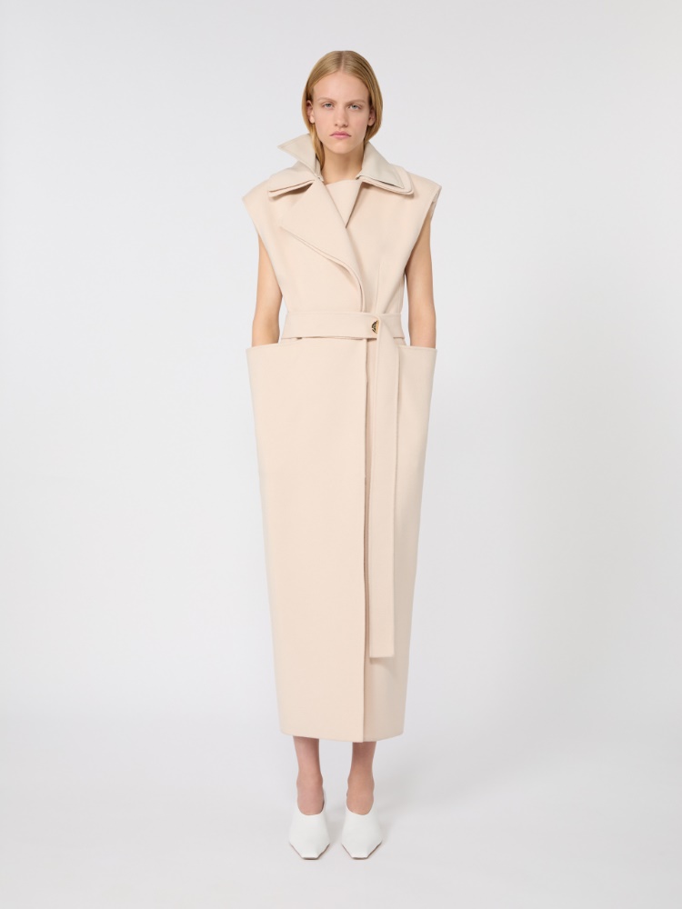 Sleeveless pure double wool coat - POWDER - Max Mara - 1