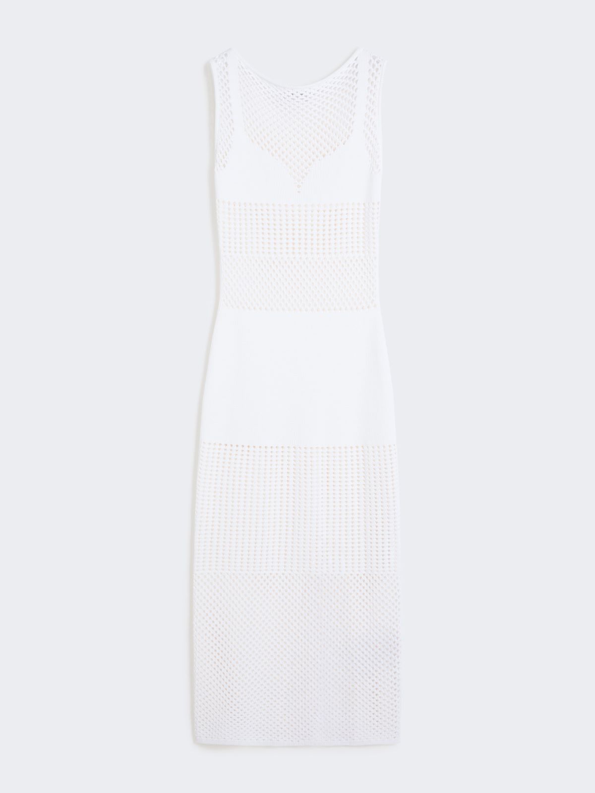 Long stretch viscose dress - WHITE - Max Mara - 5