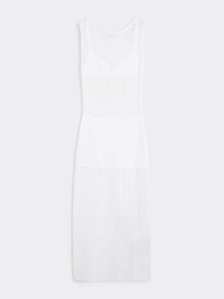Long stretch viscose dress - WHITE - Max Mara - 5