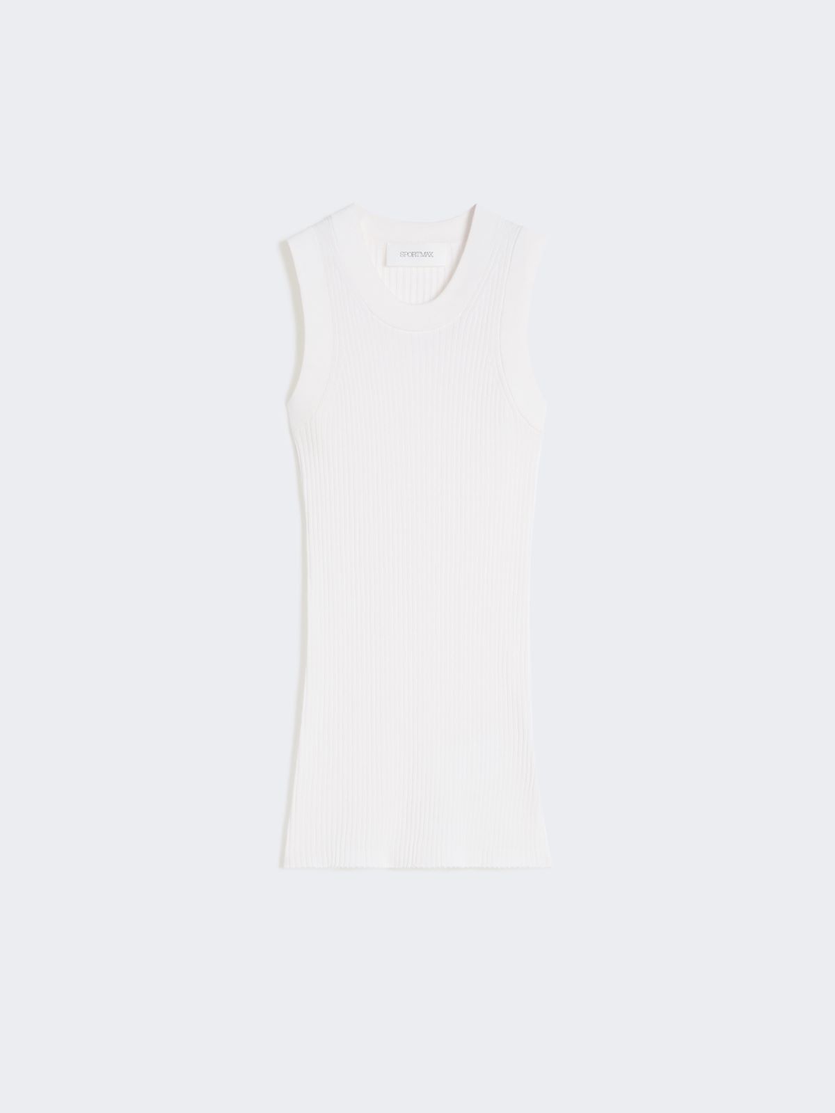 Cotton vest top - WHITE - Max Mara - 6
