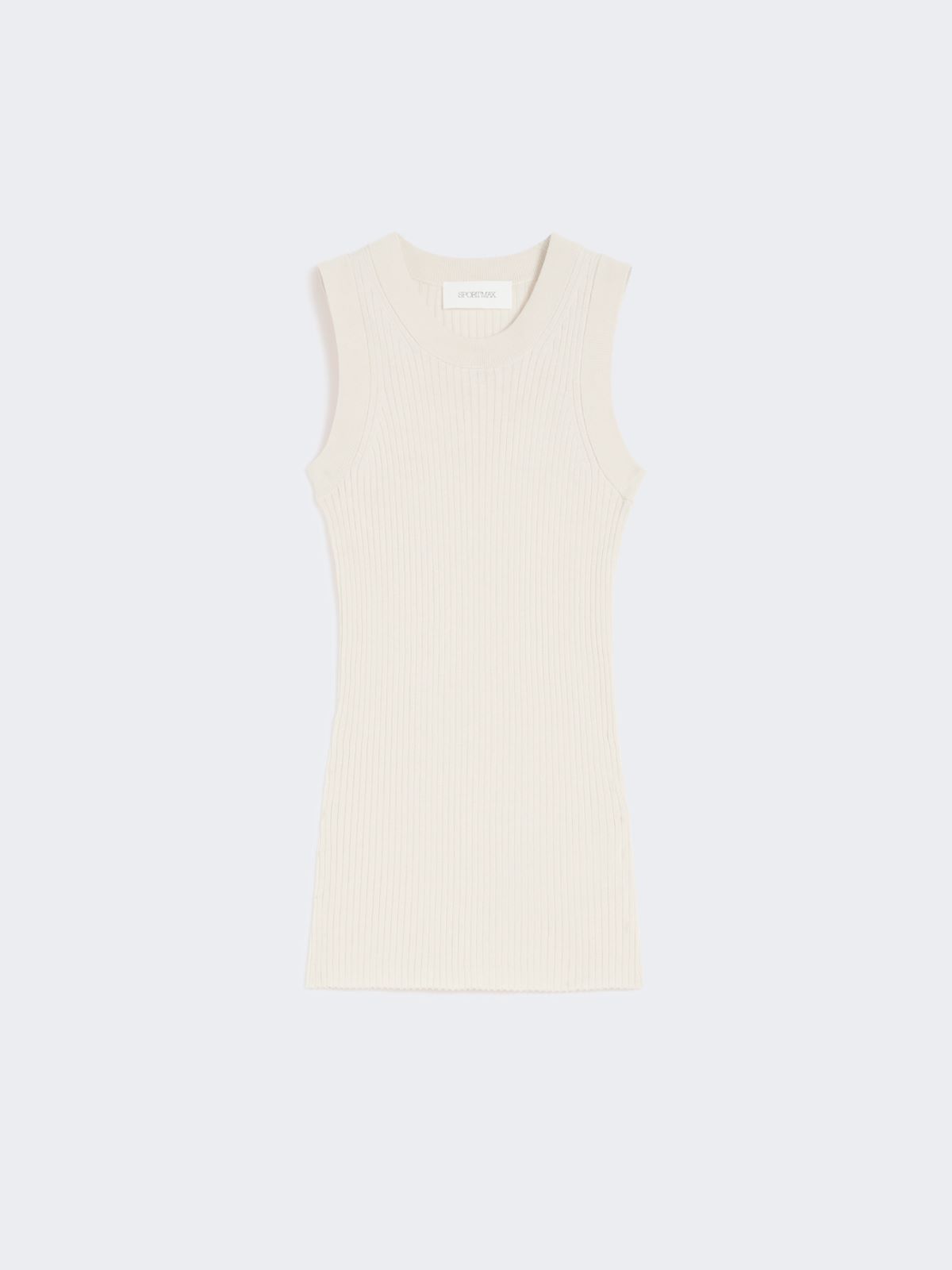 Cotton vest top - ECRU - Max Mara - 10