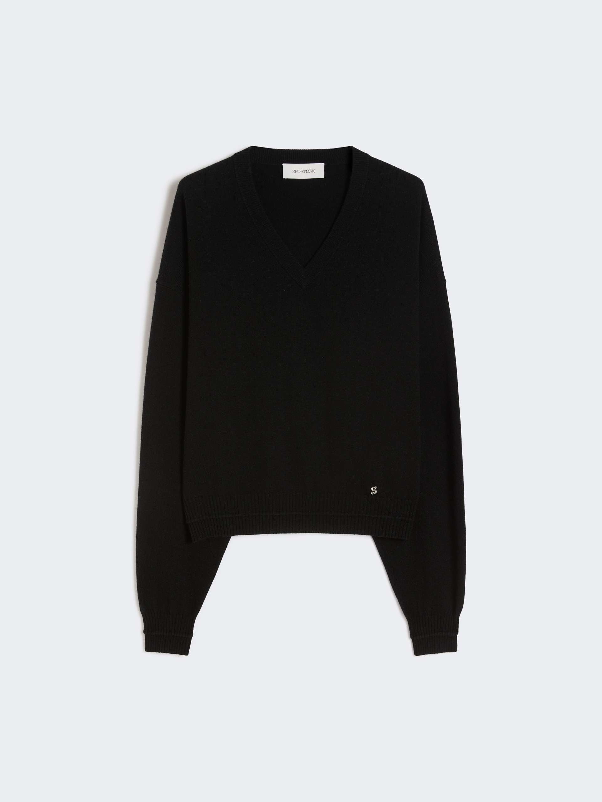 Relaxed-fit wool and cashmere sweater - BLACK - Max Mara - 5