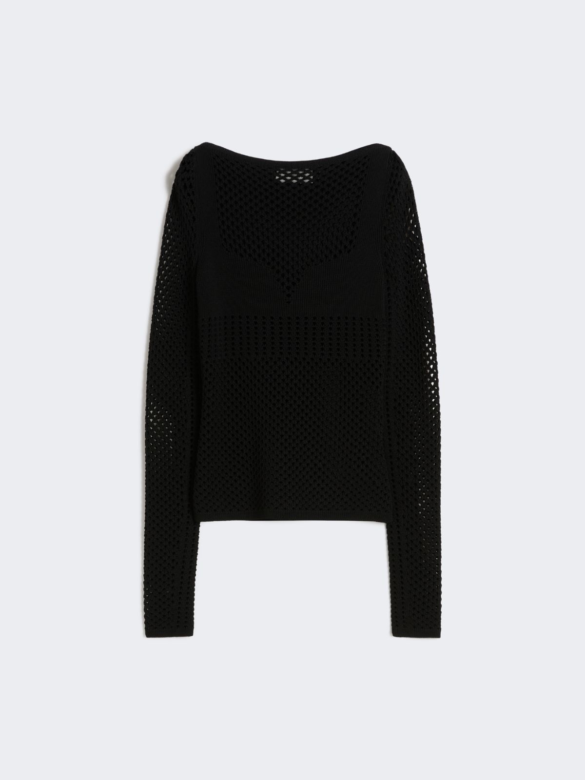 Slim-fit viscose-blend sweater - BLACK - Max Mara - 6
