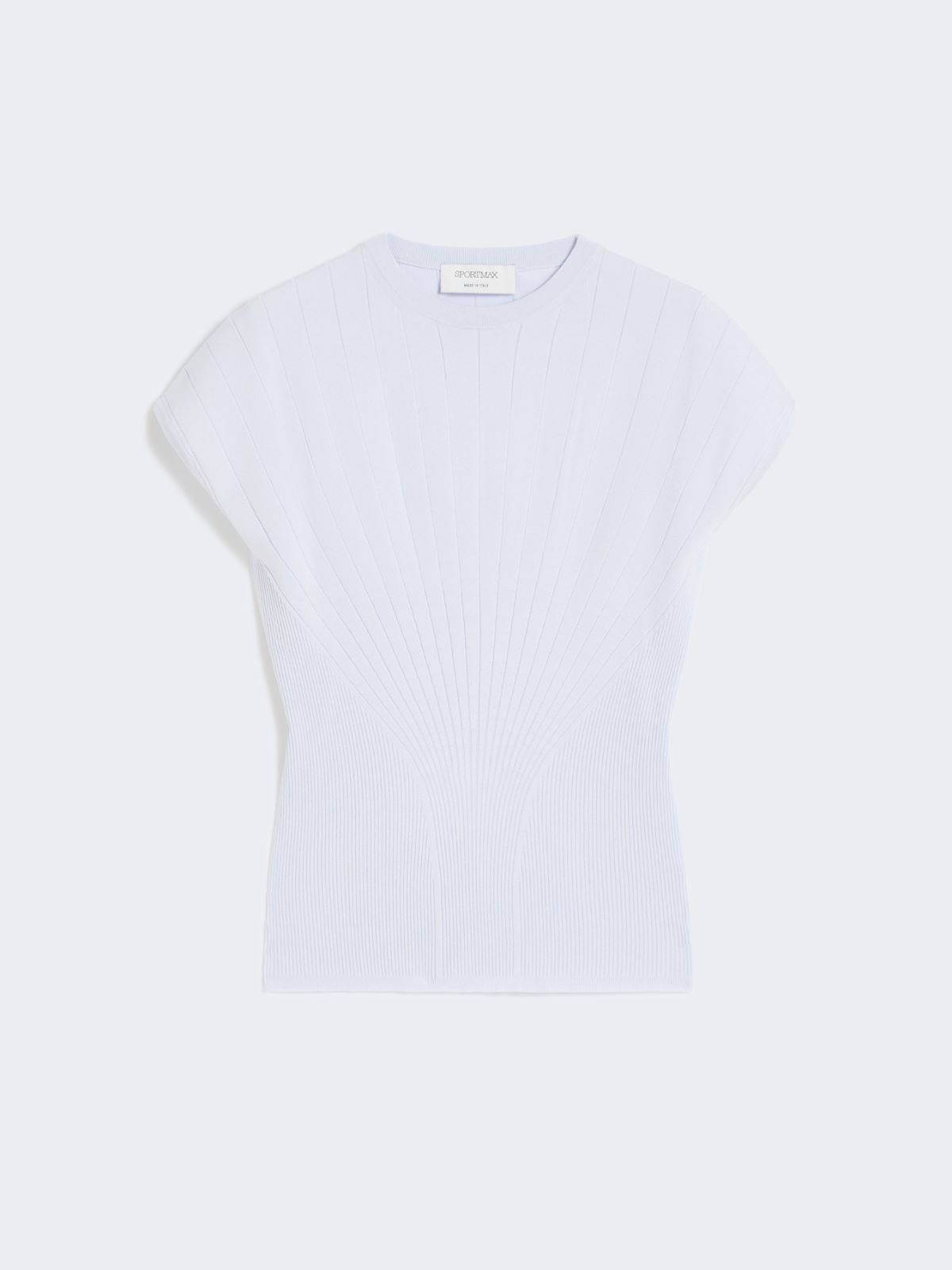 Rib-knit viscose sweater - LIGHT BLUE - Max Mara - 6