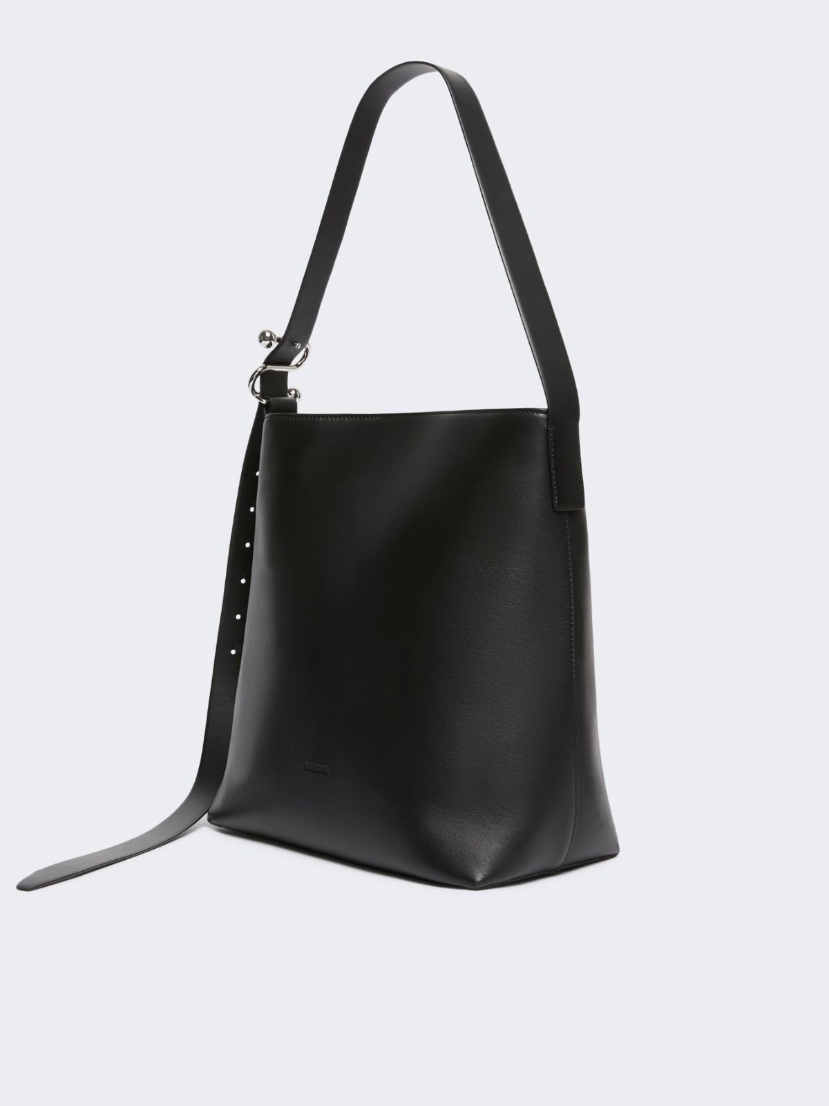 Shoppertasche aus Leder mit S-Schließe - SCHWARZ - Max Mara - 6