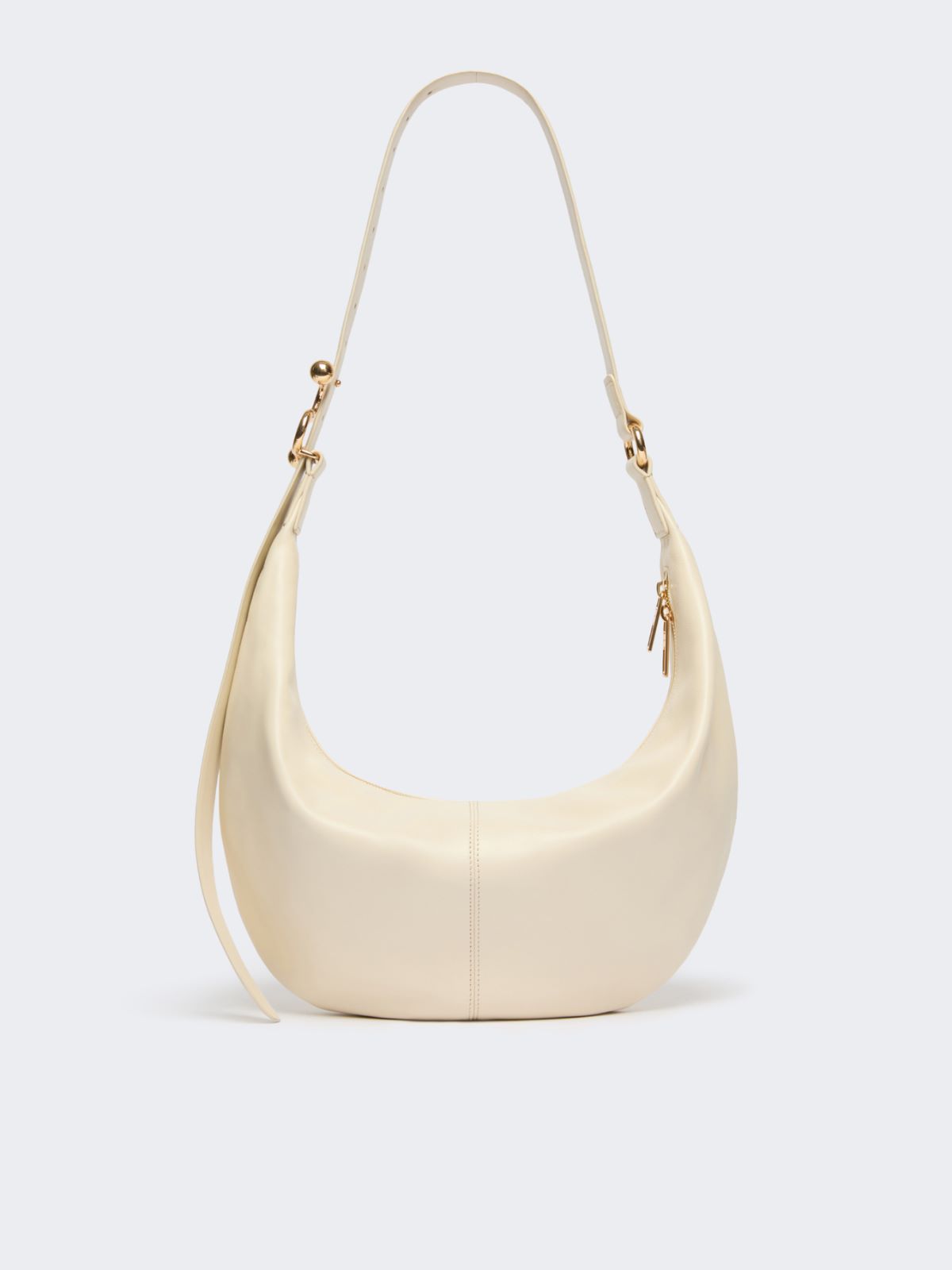 Nappa leather hobo bag - VANILLA - Max Mara - 3
