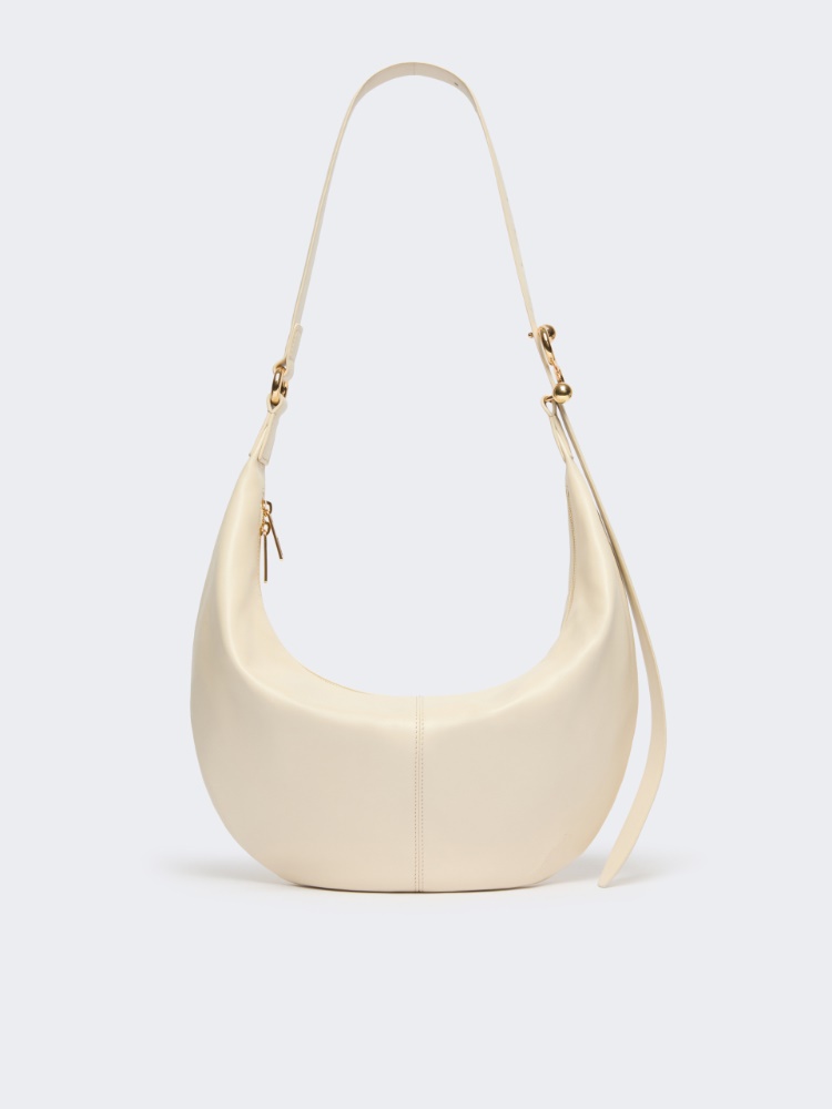 Nappa leather hobo bag - VANILLA - Max Mara