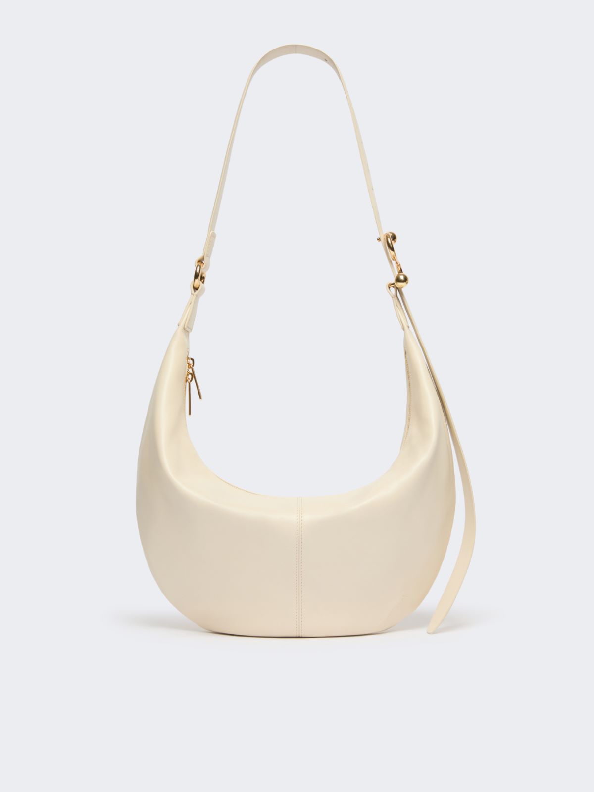 Nappa leather hobo bag - VANILLA - Max Mara
