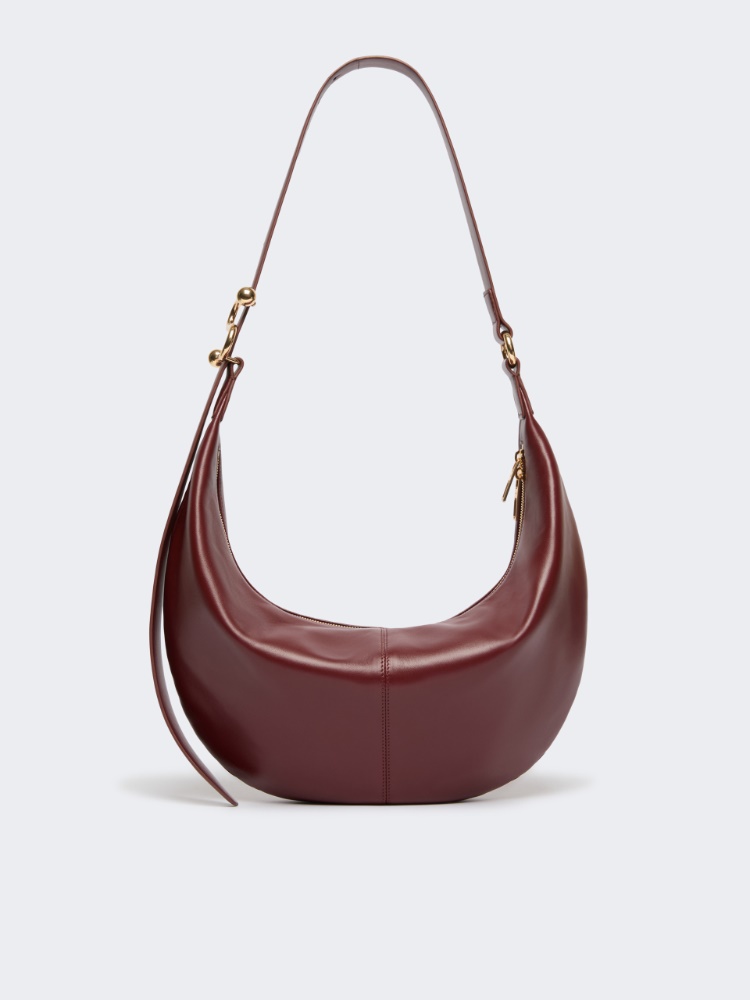 Nappa leather hobo bag - BORDEAUX - Max Mara - 3