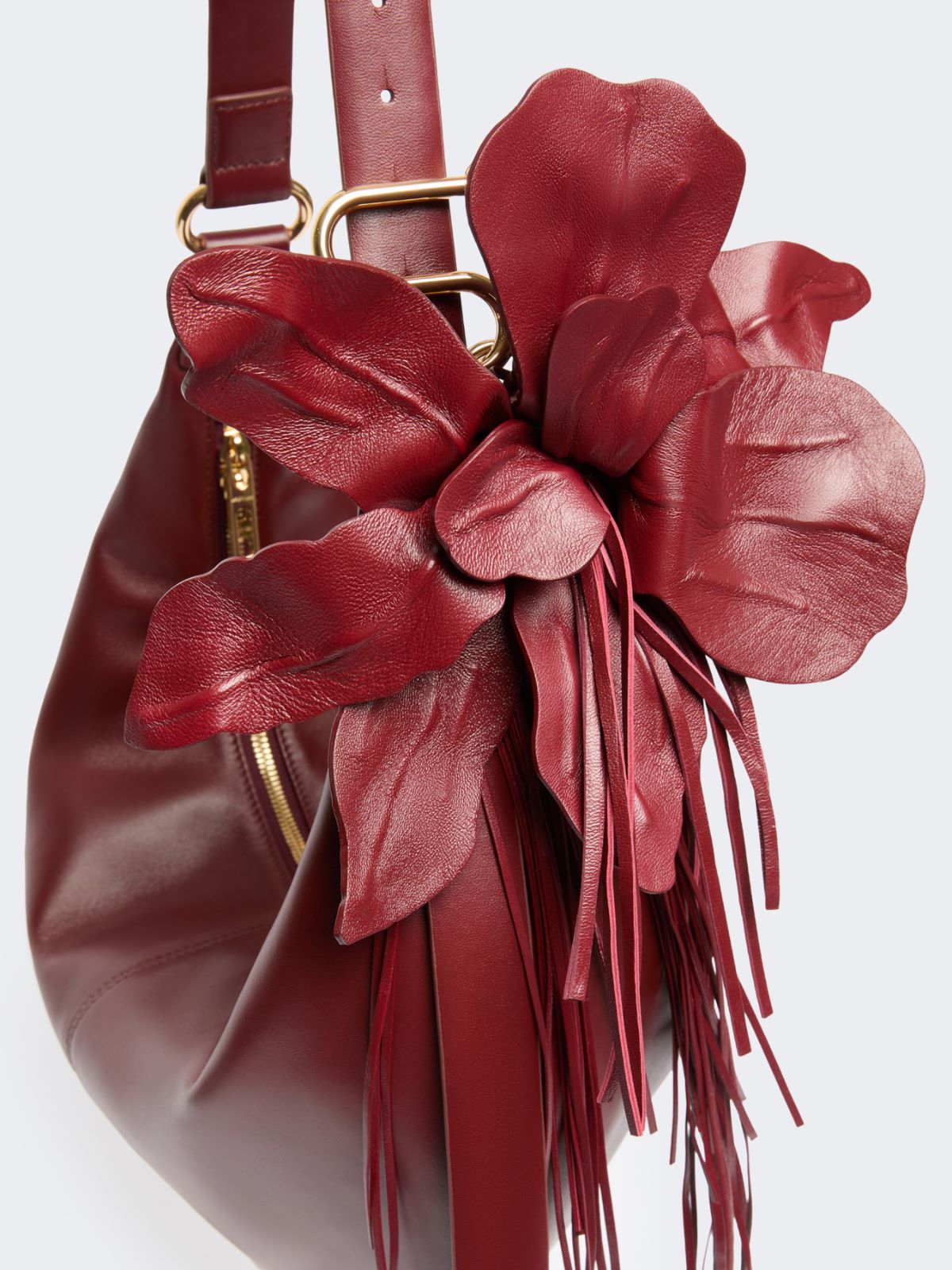 Hobo-Bag aus Nappaleder - BORDEAUX - Max Mara - 3