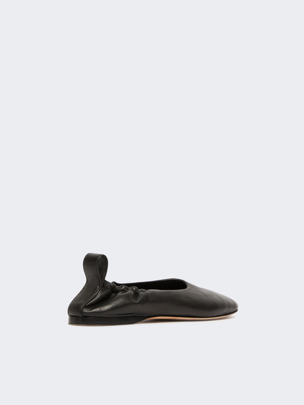 Nappa leather ballerinas with ankle band - BLACK - Max Mara - 11