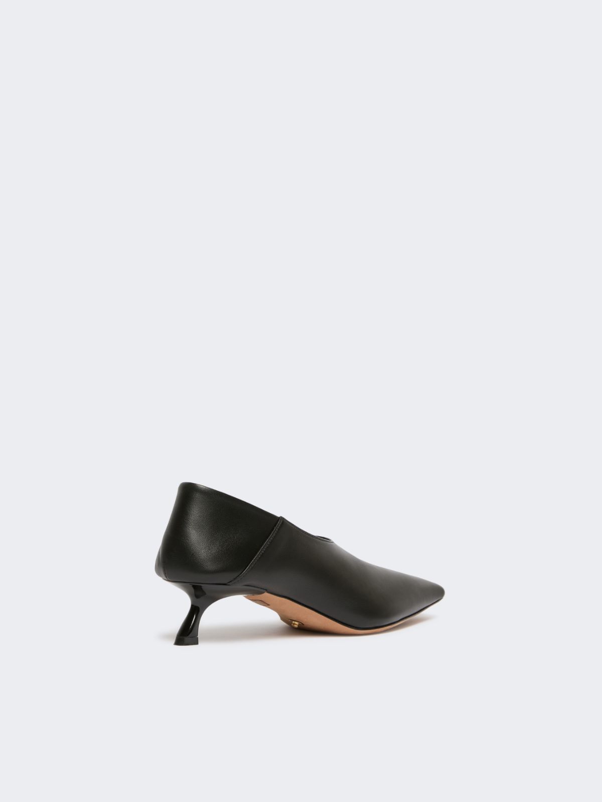 Nappa leather pumps with foldable back - BLACK - Max Mara - 3