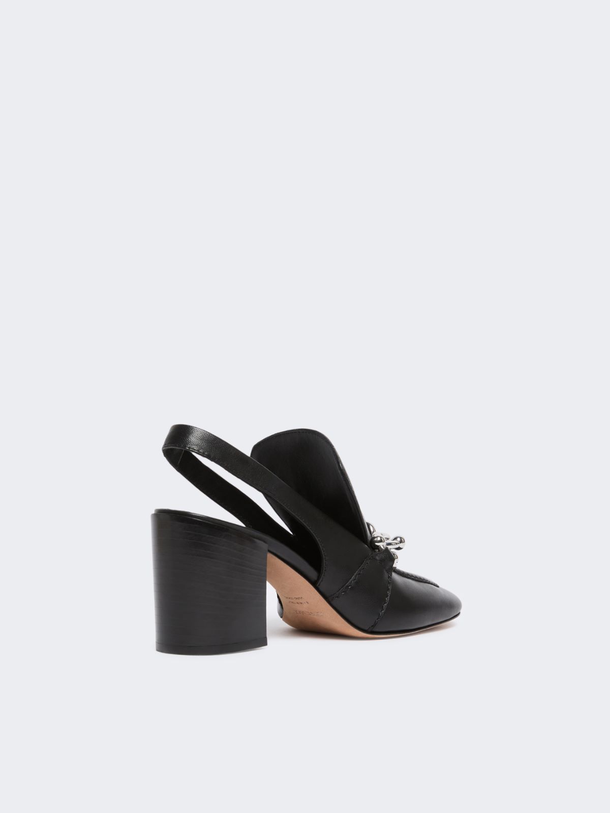 Nappa leather slingbacks - BLACK - Max Mara - 11