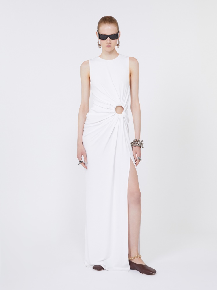 Sleeveless stretch jersey dress - MILK - Max Mara