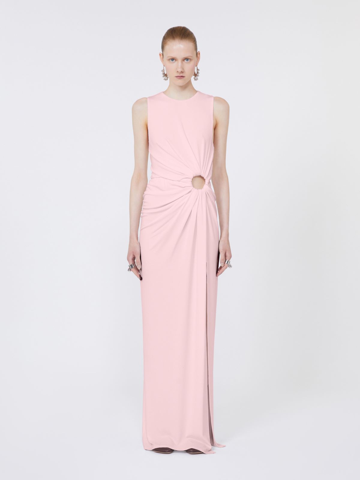 Sleeveless stretch jersey dress - PINK - Max Mara - 2