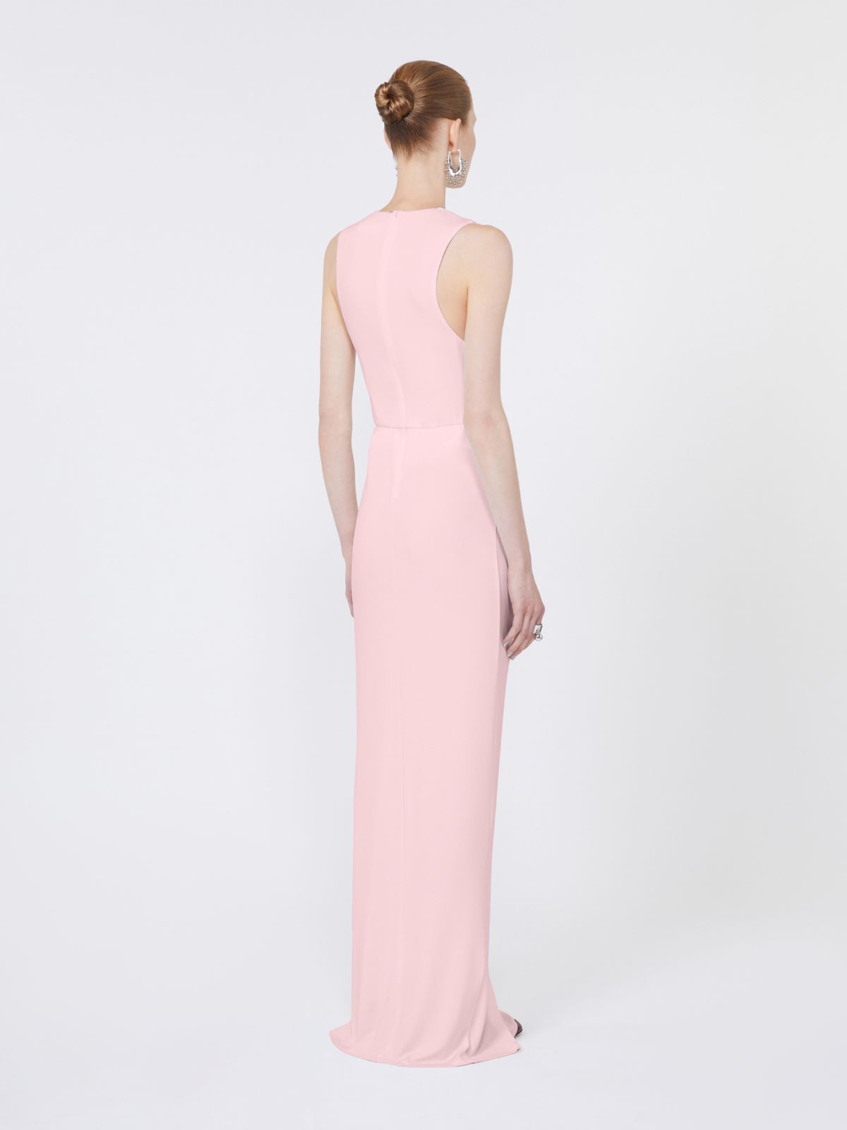 Sleeveless stretch jersey dress - PINK - Max Mara - 3