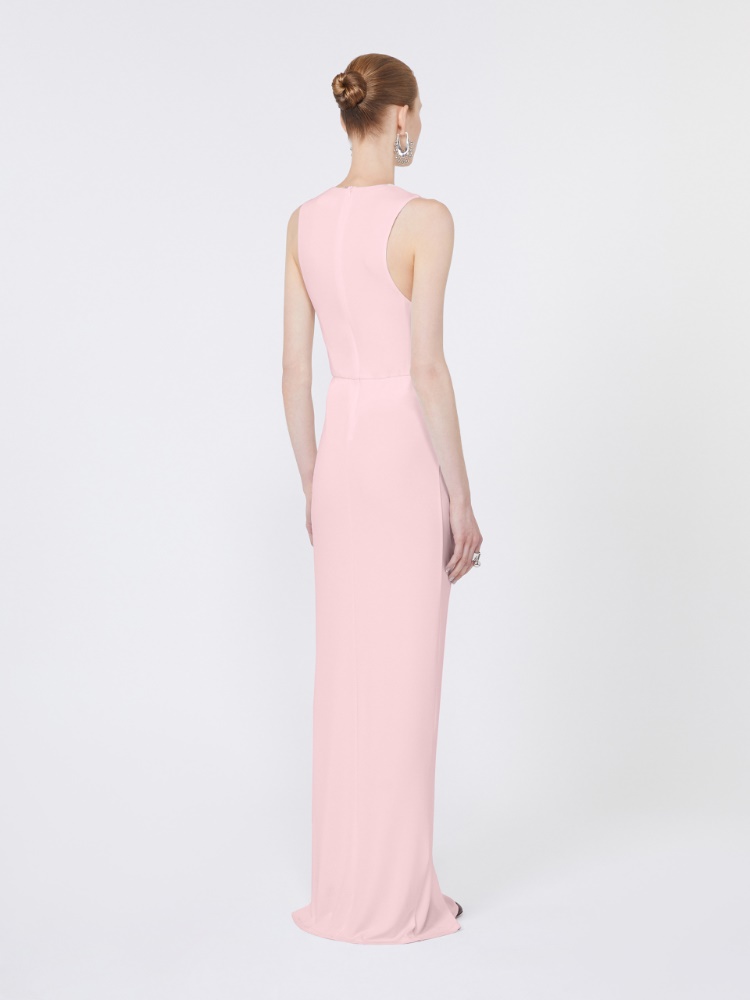 Sleeveless stretch jersey dress - PINK - Max Mara - 3