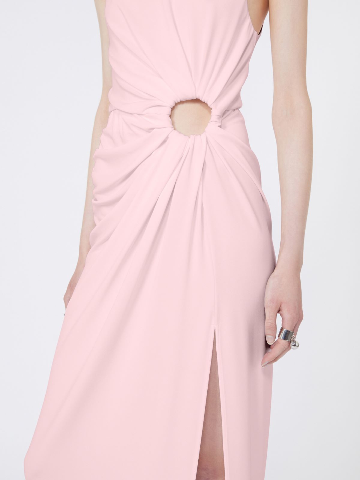 Sleeveless stretch jersey dress - PINK - Max Mara - 4