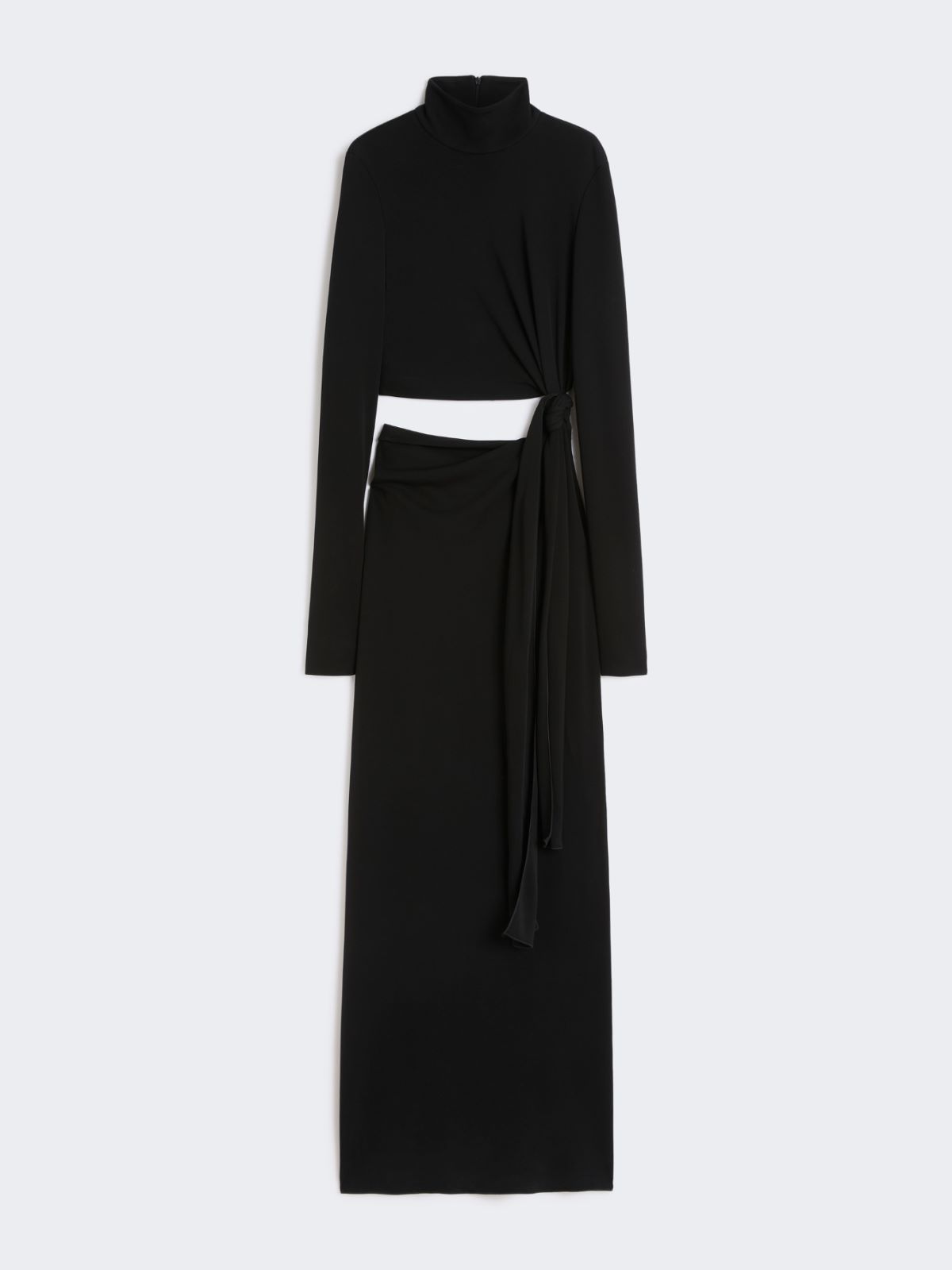 Jersey dress with knot - BLACK - Max Mara - 5