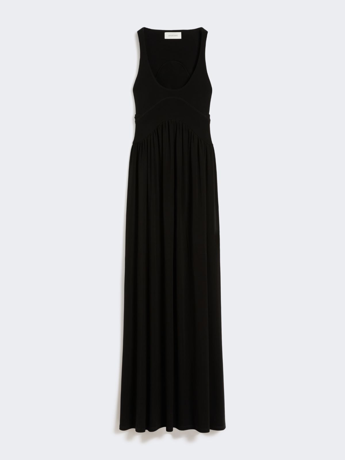 Long crepe jersey dress - BLACK - Max Mara - 5