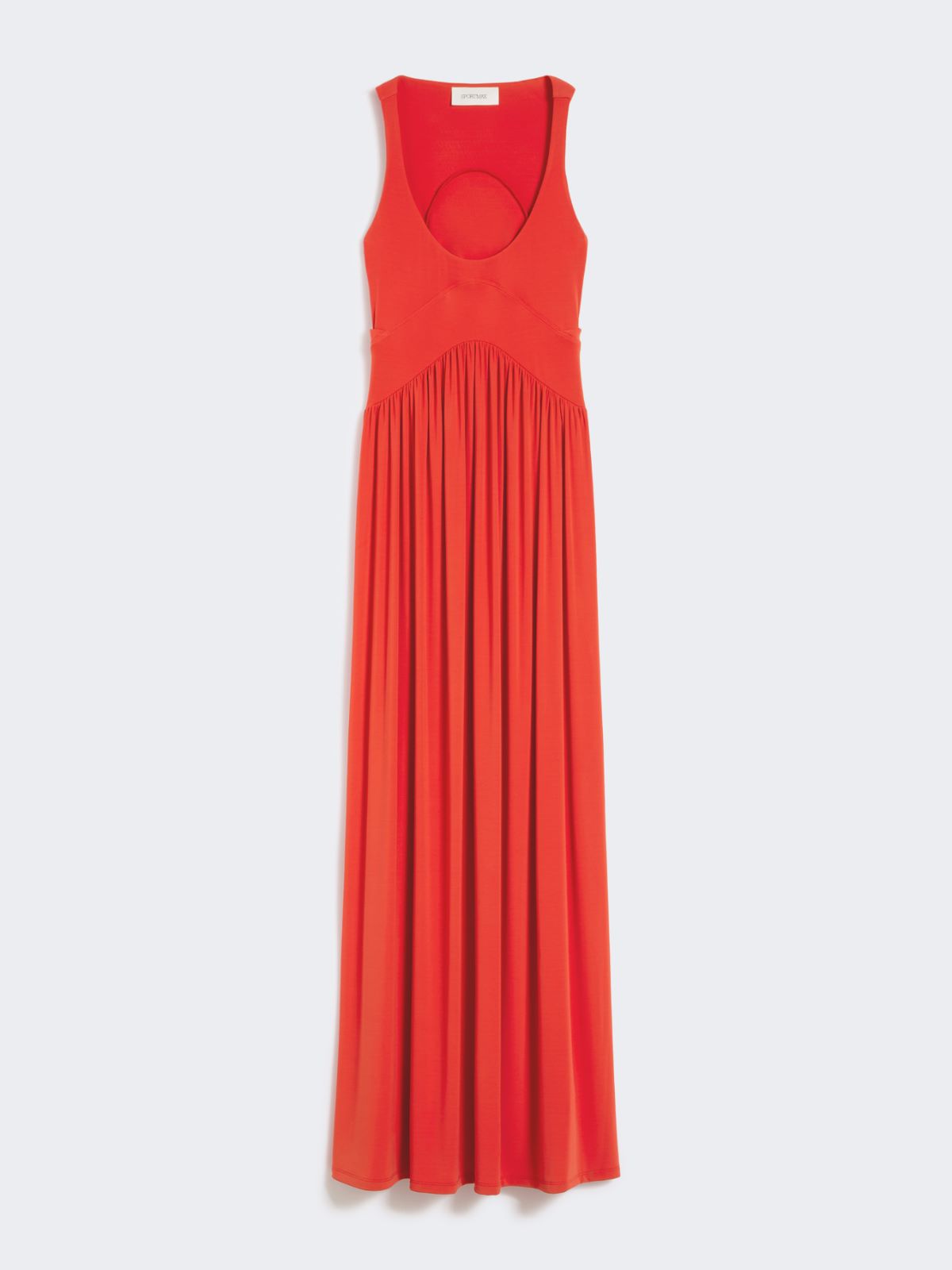 Long crepe jersey dress - CORAL - Max Mara - 5
