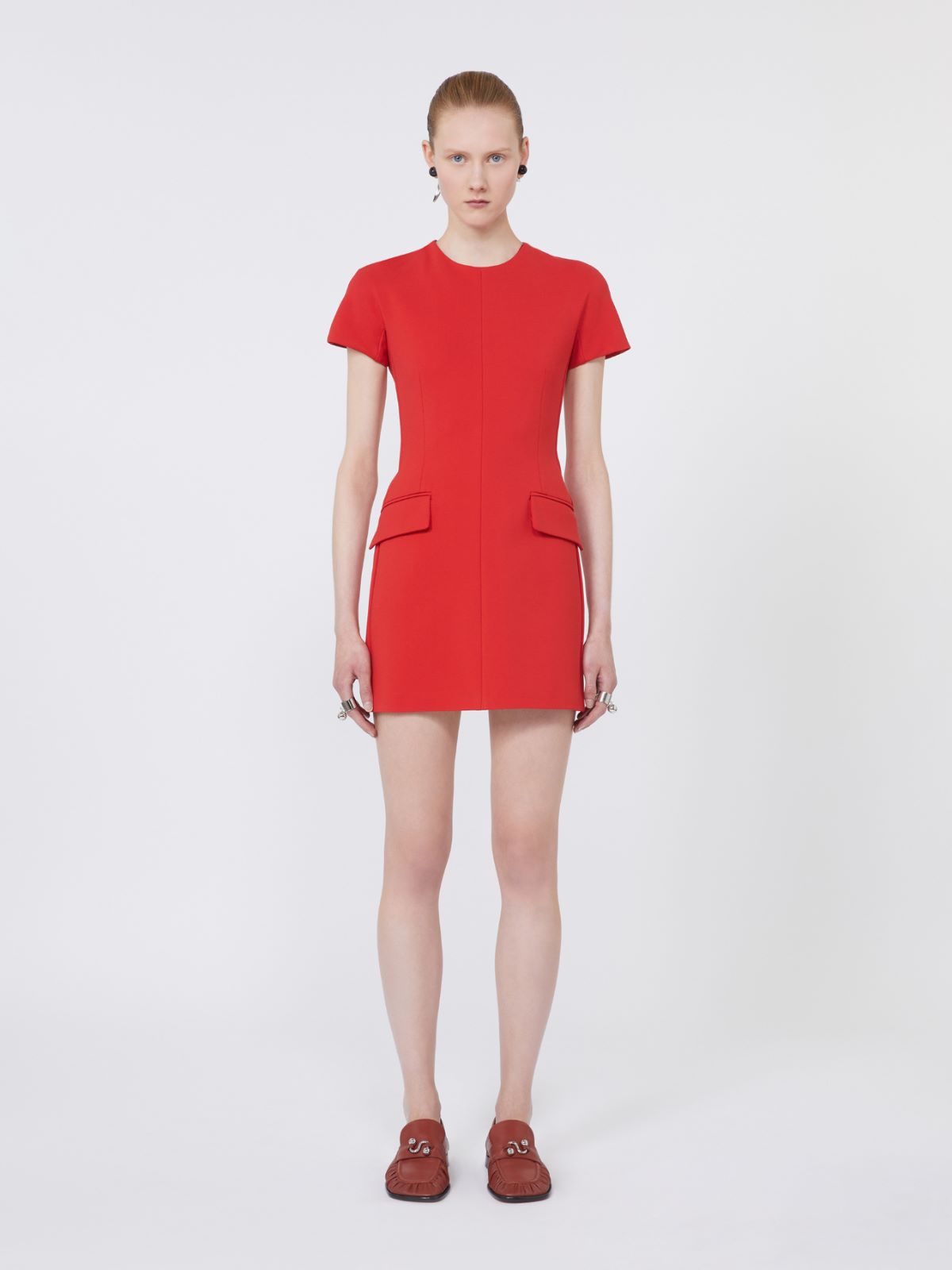 Jersey hourglass dress - CORAL - Max Mara - 2