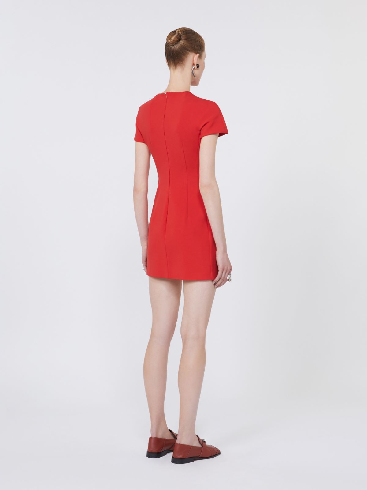 Jersey hourglass dress - CORAL - Max Mara - 3