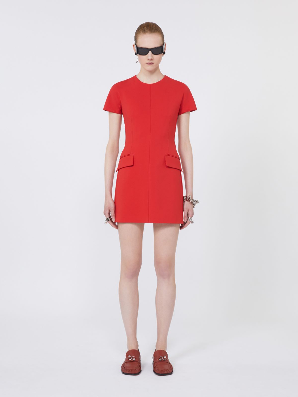 Jersey hourglass dress - CORAL - Max Mara