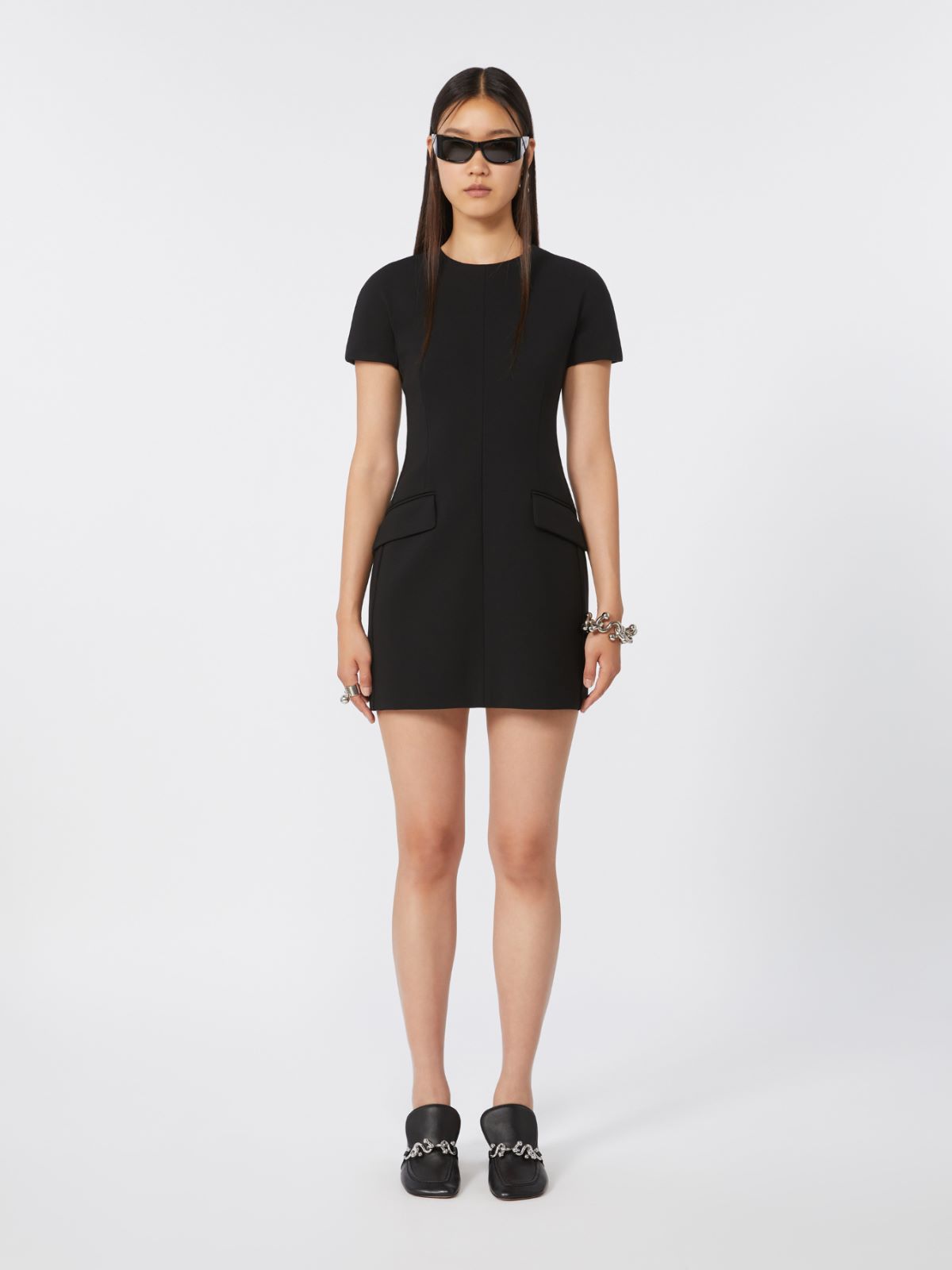 Jersey hourglass dress - BLACK - Max Mara