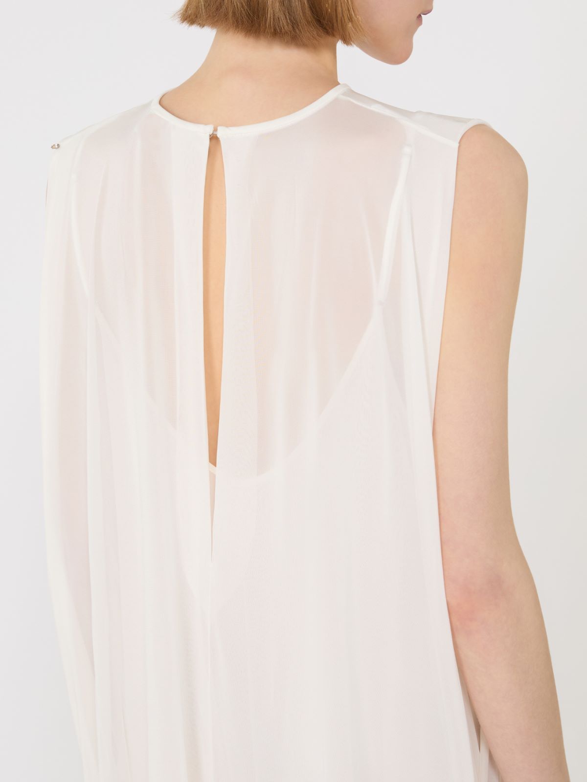 Long, viscose jersey dress - WHITE - Max Mara - 4