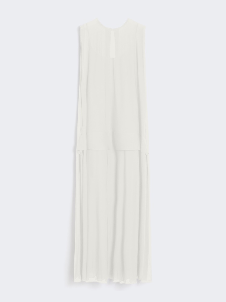 Langes Kleid aus Viskosejersey - WEISS - Max Mara
