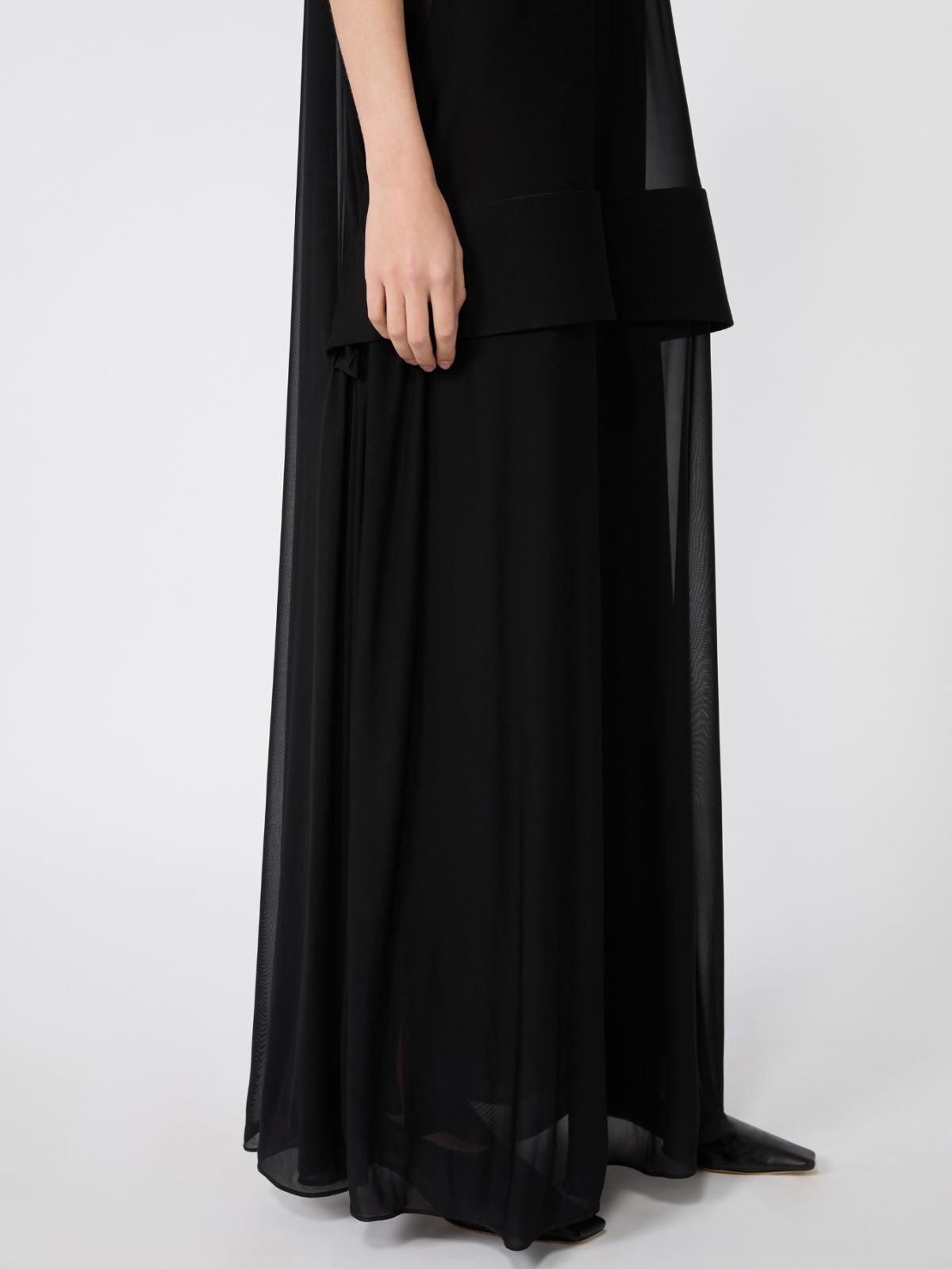 Robe longue en jersey de viscose - NOIR - Max Mara - 4