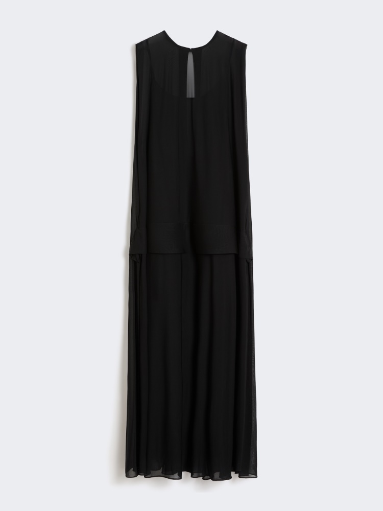 Langes Kleid aus Viskosejersey - SCHWARZ - Max Mara