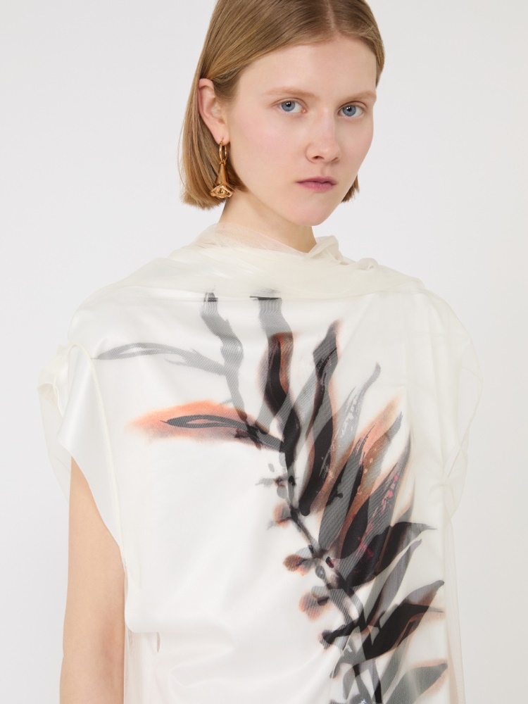 Short, stretch jersey dress - WHITE - Max Mara - 4