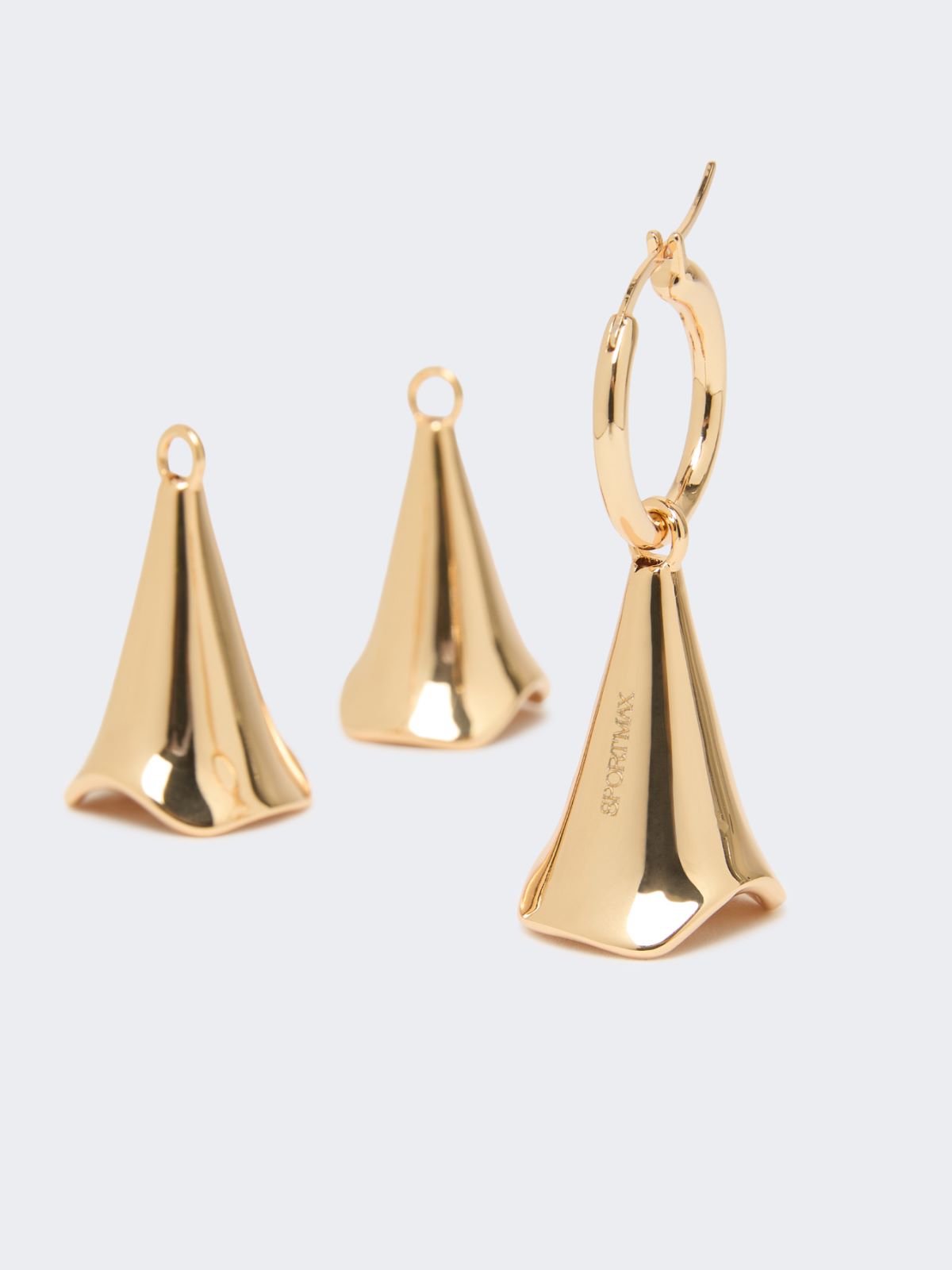 Floral pendant earrings - GOLD - Max Mara - 3