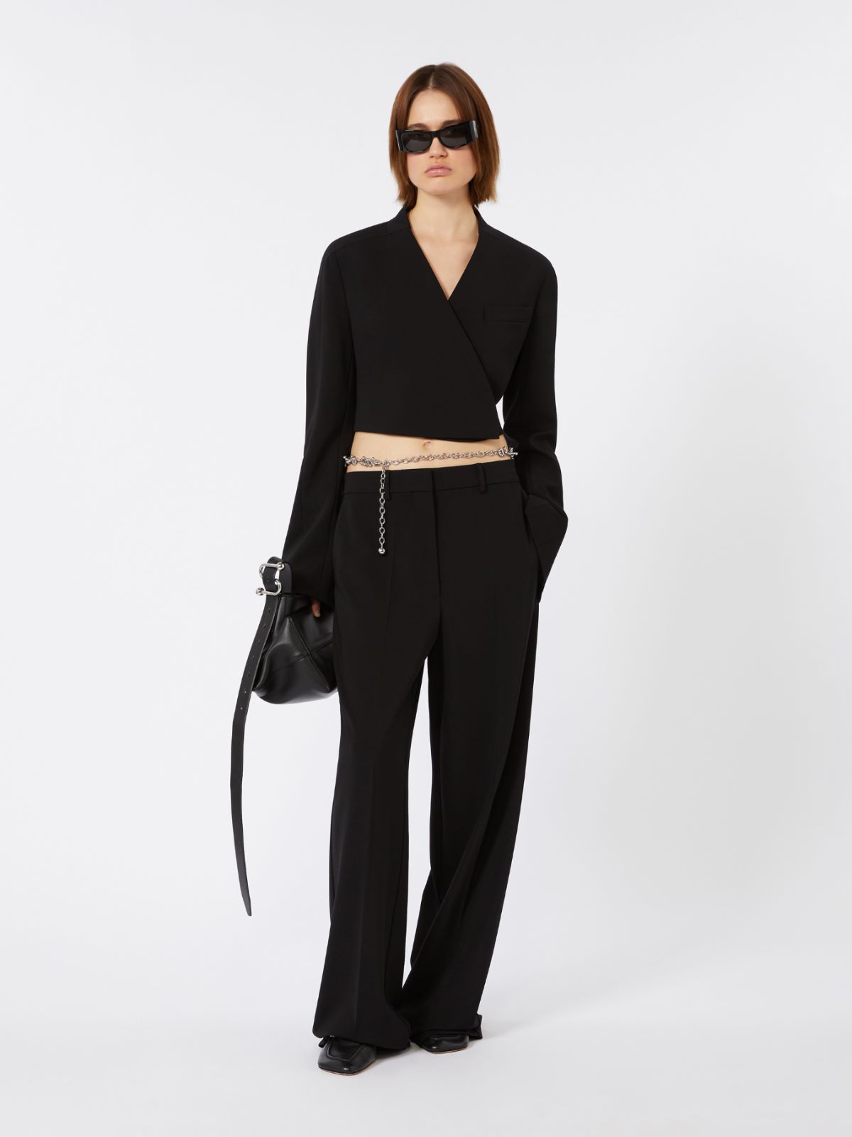 Hose aus Jersey + SCHWARZ - Max Mara