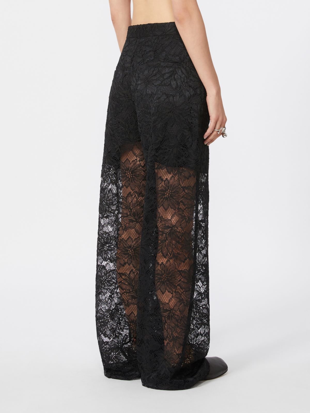 Lace trousers - BLACK - Max Mara - 10