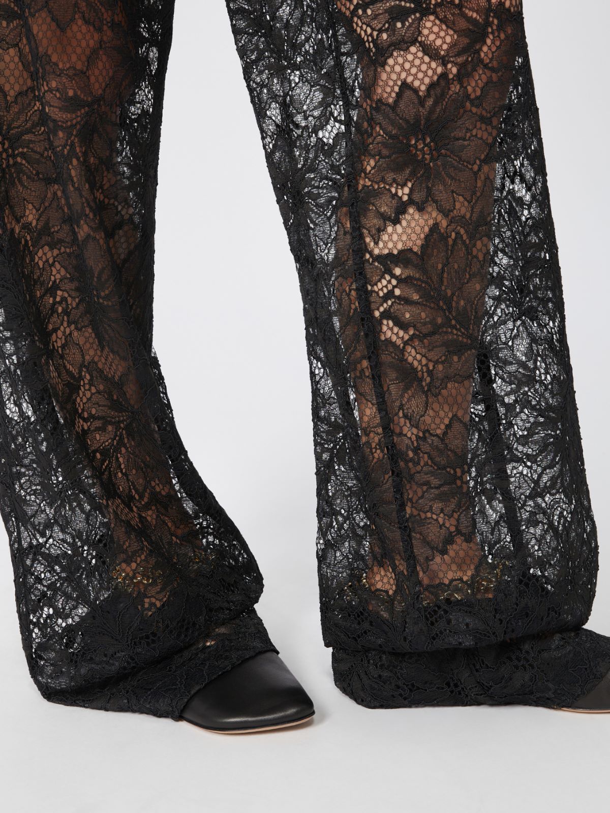 Lace trousers - BLACK - Max Mara - 10